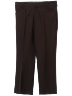 1970's Mens Dark Brown Western Style Leisure Pants