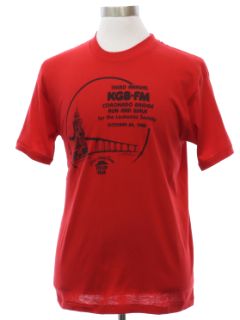 1980's Mens KGB FM Bridge Walk Single Stitch T-shirt