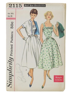 1960's Womens Sewing Pattern