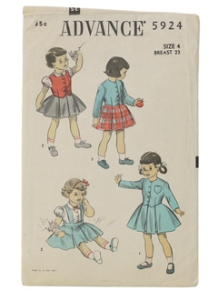 1940's Womens/Childs Sewing Pattern