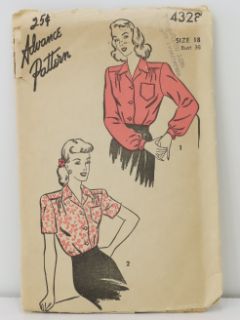 1940's Womens Sewing Pattern