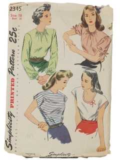 1950's Womens Sewing Pattern