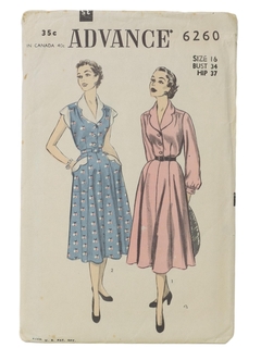 1940's Womens Sewing Pattern