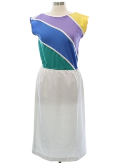 1980's Womens Totally 80s Dress