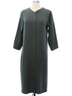 1990's Womens Wool Rayon Blend Maxi Dress