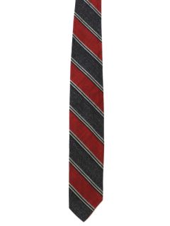 1960's Mens Diagonal Skinny Rockabilly Necktie