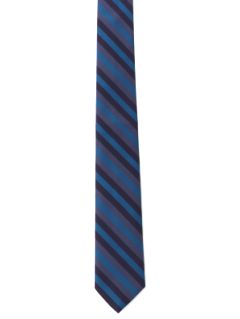 1980's Mens Diagonal Skinny Silk Necktie