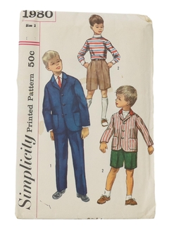 1960's Mens/Boys Pattern