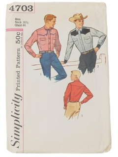 1960's Mens Pattern