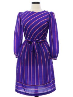 1980's Womens Totally 80s Secretary Dress