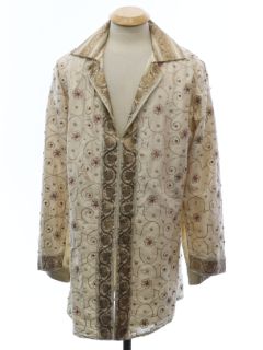 1990's Unisex J Gerard Hippie Style Tunic Shirt