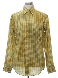 1960's Mens Preppy Mod Shirt