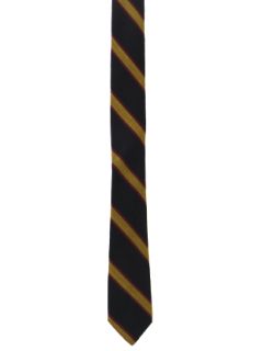 1960's Mens Diagonal Striped Skinny Necktie
