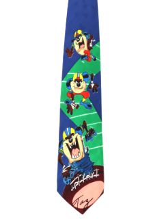 1990's Mens Tazmanian Devil Wide Necktie