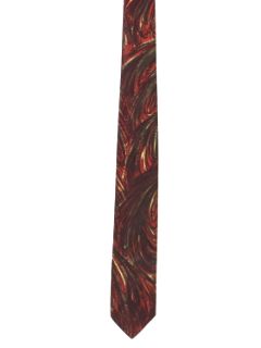 1960's Mens Skinny Rockabilly Necktie