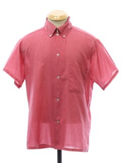 1960's Mens Mod Preppy Sport Shirt