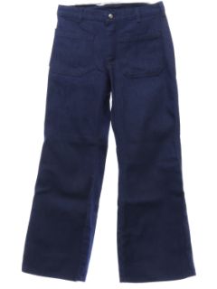 1970's Unisex Seafarer Navy Issue Bellbottom Jeans Pants