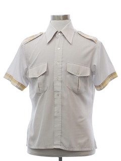 1970's Mens Bill Blass Safari Style Sport Shirt
