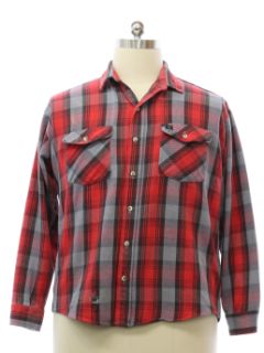 1980's Mens Grunge Flannel Shirt