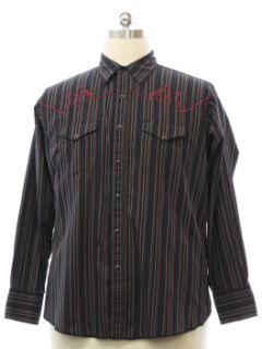 1990's Mens Wrangler Embroidered Rodeo Style Western Shirt