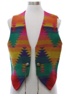 1980's Womens Western Hippie Vest