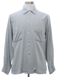 1950's Mens Gabardine Sport Shirt