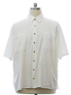 1980's Mens Natural Cotton Sport Shirt