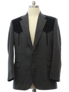 1990's Mens Circle-S Western Blazer Sport Coat Jacket