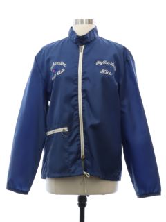 1960's Womens Mod Southwestern Yacht Club Windbreaker Zip Jacket