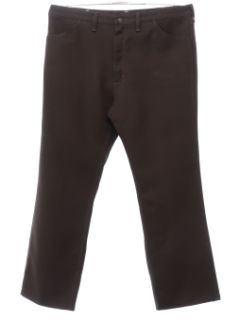 1980's Mens Wrangler Dark Brown Jeans-cut Pants