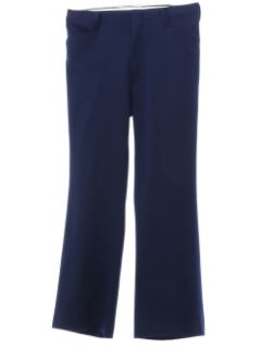 1970's Mens Dark Blue Leisure Pants