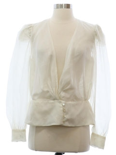 1980's Womens Sheer Shirt Jacket