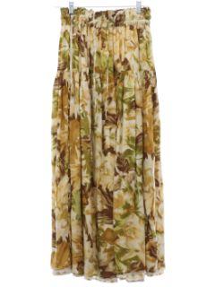 1990's Womens Cotton Maxi Skirt