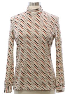 1970's Womens Mod Knit Shirt
