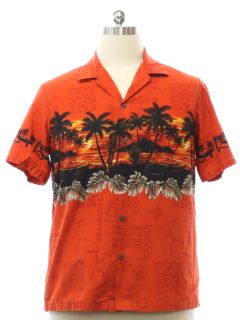 1980's Mens Cotton Hawaiian Shirt