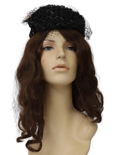 1960's Womens Accessories - Pillbox Hat