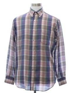 1980's Mens Preppy Shirt