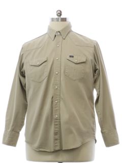 1990's Mens Grunge Western Shirt