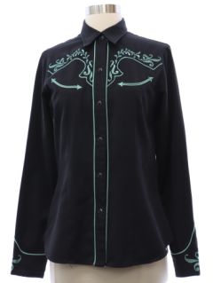 1990's Womens Rodeo Style Western Shirt
