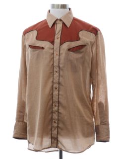 1980's Mens Kenny Rogers Rodeo Style Western Shirt