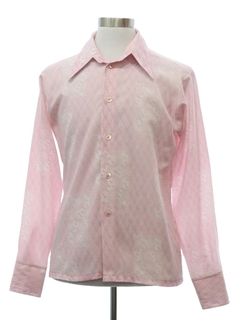 1970's Mens Print Disco Shirt