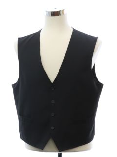 1990's Mens Black Vest