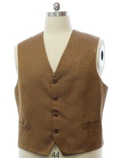 1990's Mens Wicked 90s Gold Vest