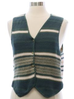 1990's Womens Tapestry Cloth Vest