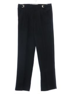 1980's Mens Black Tuxedo Pants