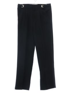 1980's Mens Black Tuxedo Pants