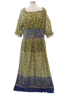 1970's Womens Hippie Dress