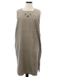 1980's Womens Corduroy Dress
