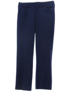 1970's Mens Dark Blue Leisure Pants