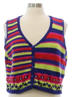 1990's Womens Sweater Vest